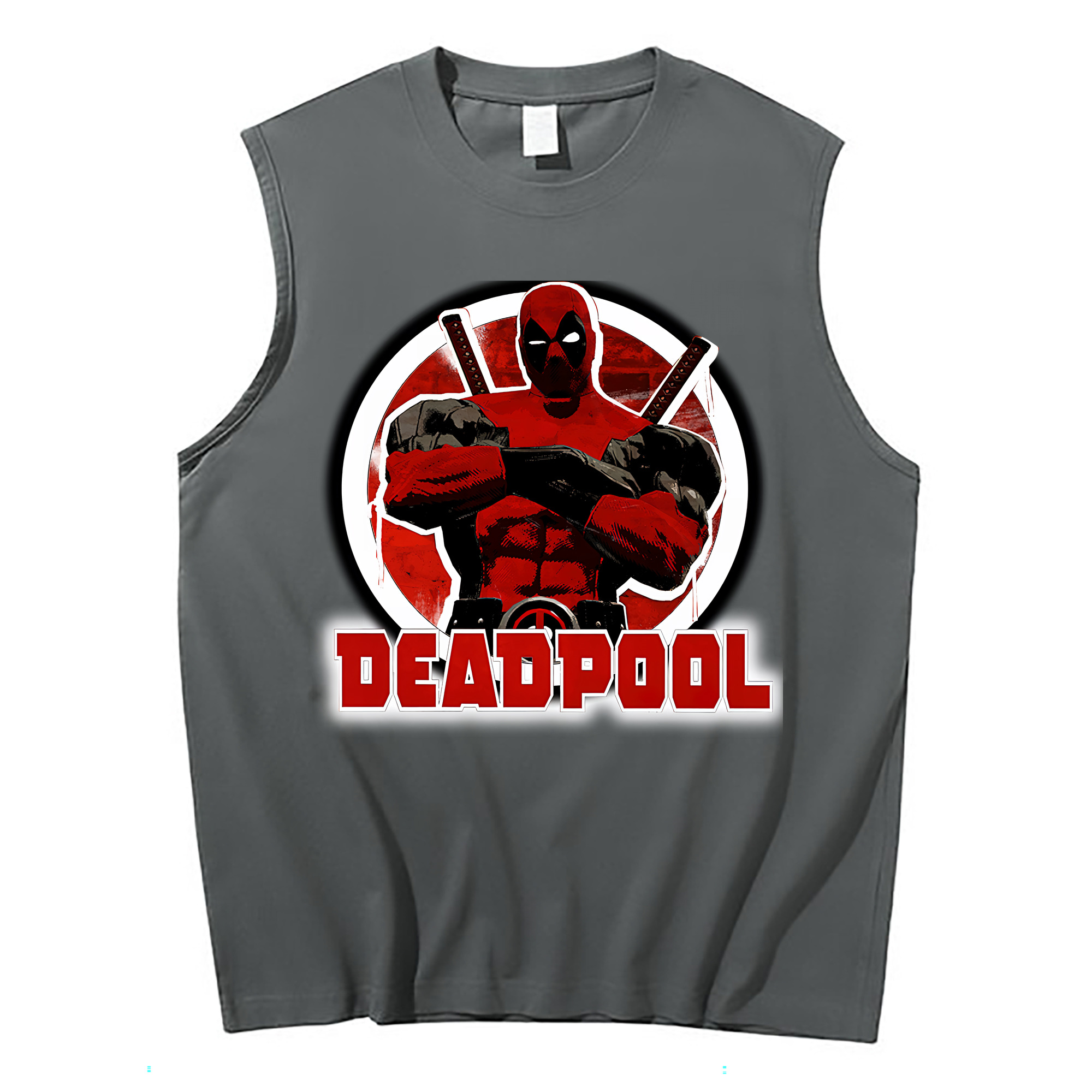 （画像用） Deadpool デッドプール コットン100％タンクトップ（フロントプリント）